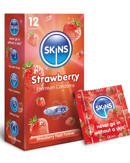 SKINS Strawberry Premium Condoms