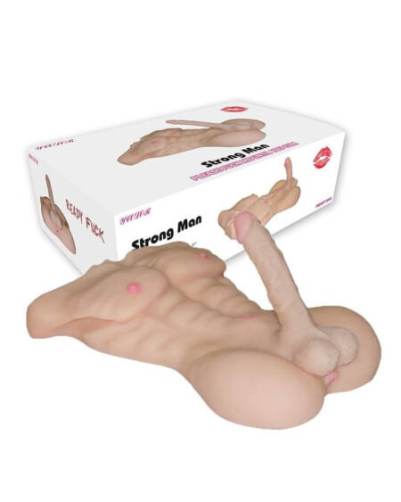 Masturbator male body