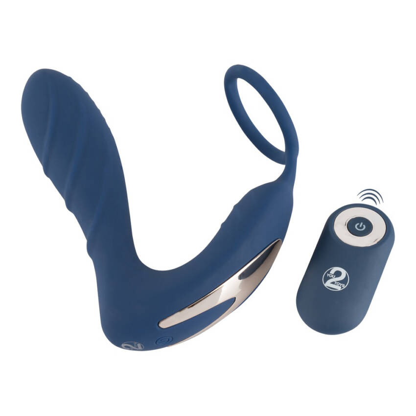 VIBRATING PROSTATE PLUG WITH COCK RING - Image 2