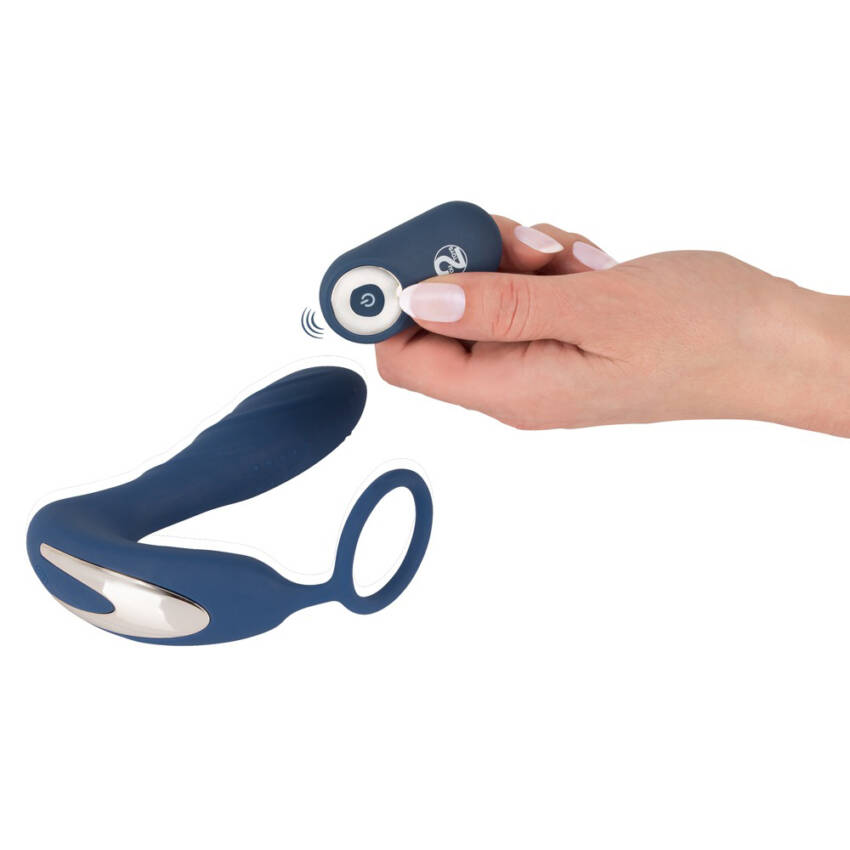 VIBRATING PROSTATE PLUG WITH COCK RING - Image 6