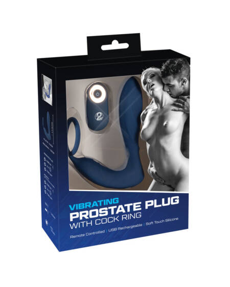 VIBRATING PROSTATE PLUG WITH COCK RING