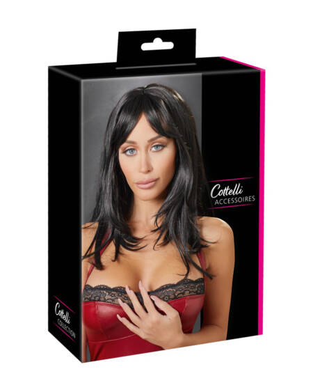 Long Black Wig Cottelli Collection