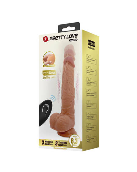 PRETTY LOVE TOMMY thrusting and vibrating dildo