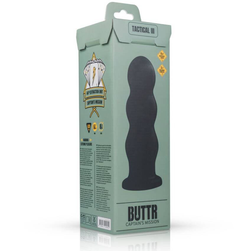 BUTTR Tactical III Ribbed Butt Plug