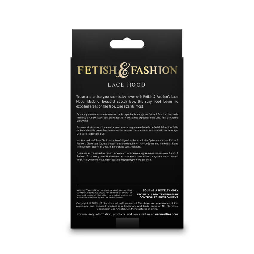 Ns Novelties - Fetish & Fasion Lace Hood