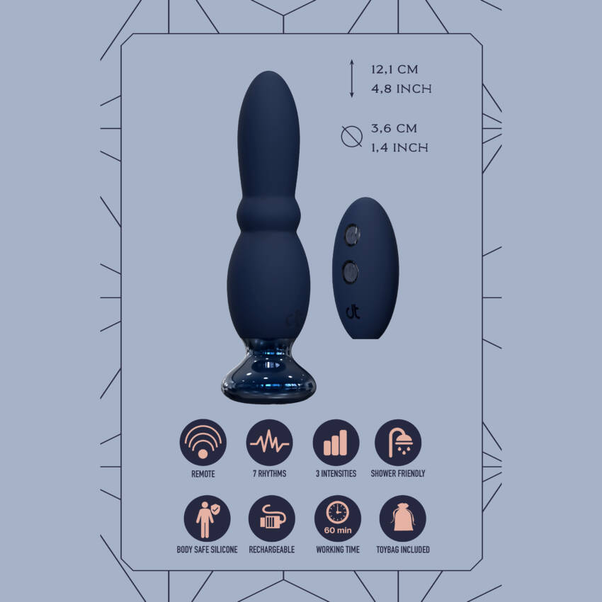 Glam Beaded Remote-controlled Anal Vibe - Image 7
