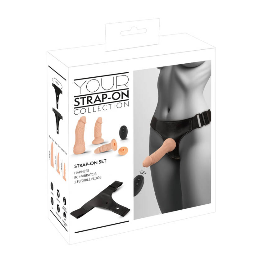 STRAP-ON SET HARNESS RC VIBRATOR