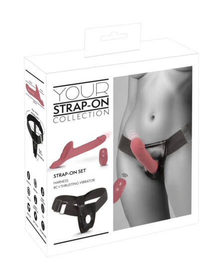 STRAP-ON SET HARNESS RC THRUSTING VIBRATOR
