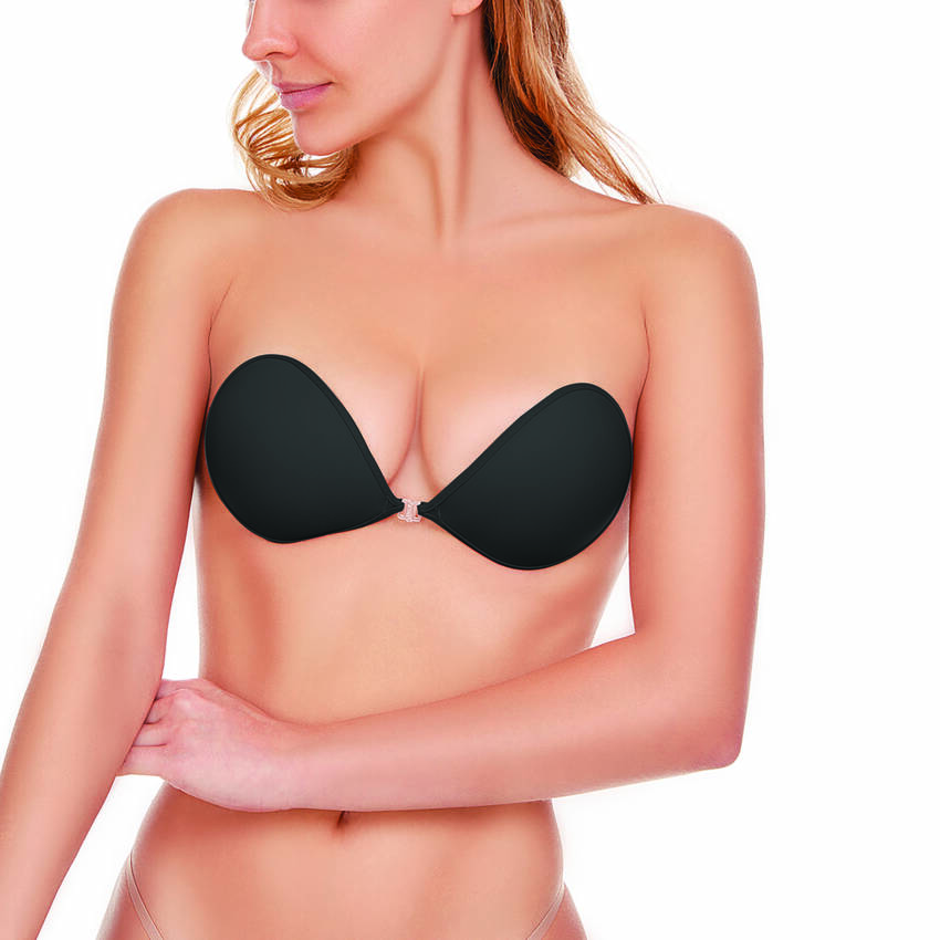FIT Cloth Adhesive Silikon Bra Black Cup - Image 3