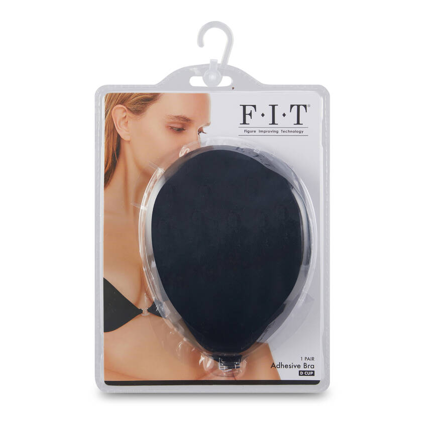 FIT Cloth Adhesive Silikon Bra Black Cup