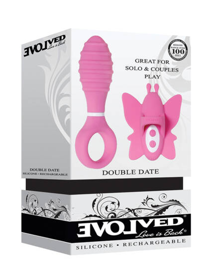 Evolved Double Date Butt Plug & Finger Vibe Kit