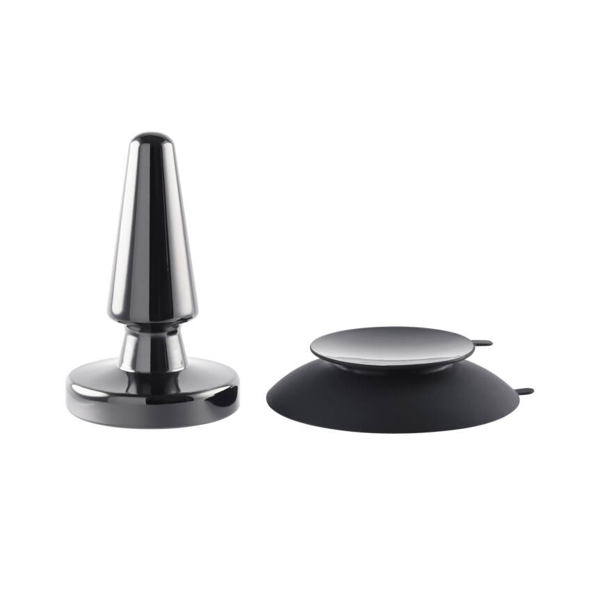 Evolved - Vibrating Metal Anal Plug with Suction Cup - Image 8