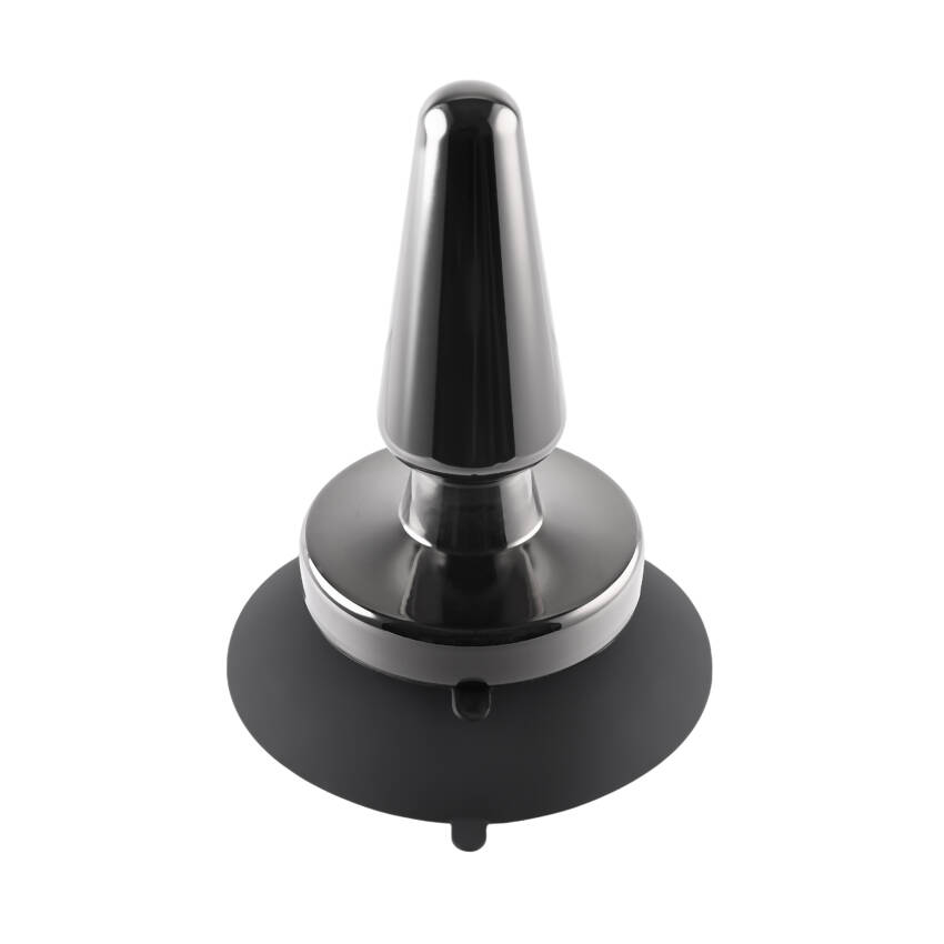 Evolved - Vibrating Metal Anal Plug with Suction Cup - Image 11