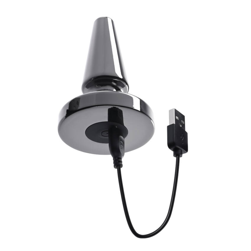 Evolved - Vibrating Metal Anal Plug with Suction Cup - Image 14