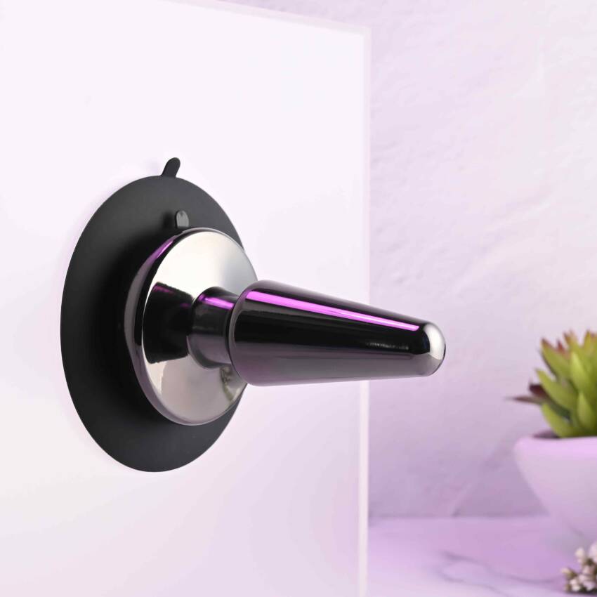 Evolved - Vibrating Metal Anal Plug with Suction Cup - Image 3