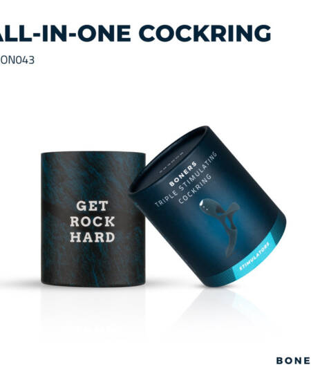 Boners Triple Cockring - Blue
