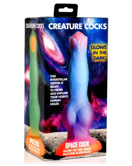Space Glow-in-Dark Silicone Alien Dildo