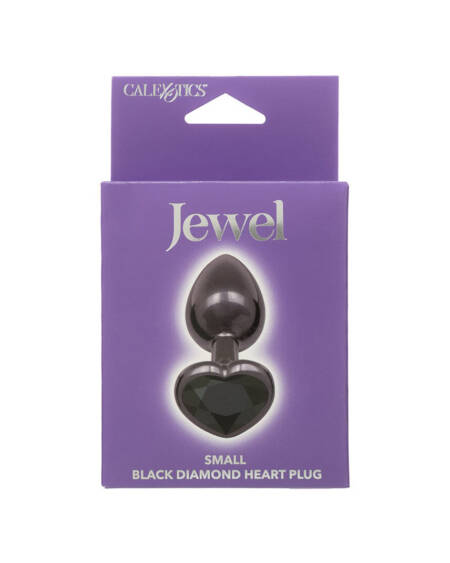 Jewel Black Diamond Heart Butt Plug