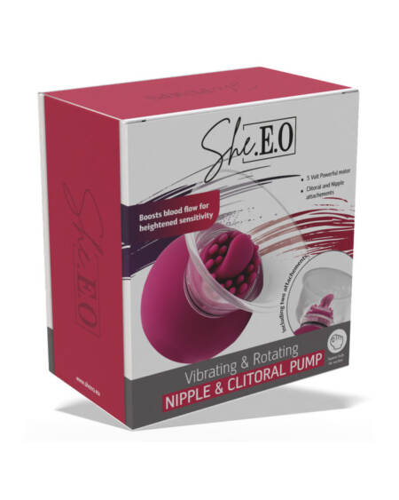She.E.O Vibrating & Rotating Clitoral & Nipple Pump