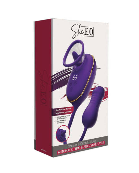 She.EO Licking Clitoral Pump & Anal Stimulator