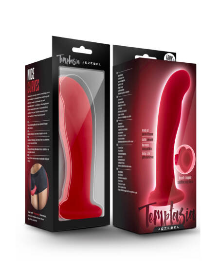Temptasia Jezebel 6 in. Curved Silicone Dildo with Heart-Shaped