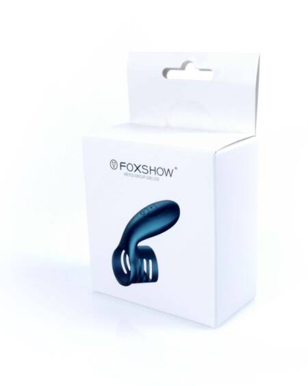 Foxshow - Vibrator - Silicone Ring Blue USB 7 Function
