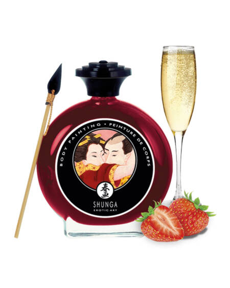 Shunga Body Painting Sparkling Strawberry Wine