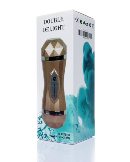 Double Vagina Double Delight Masturbator 35 Functions USB