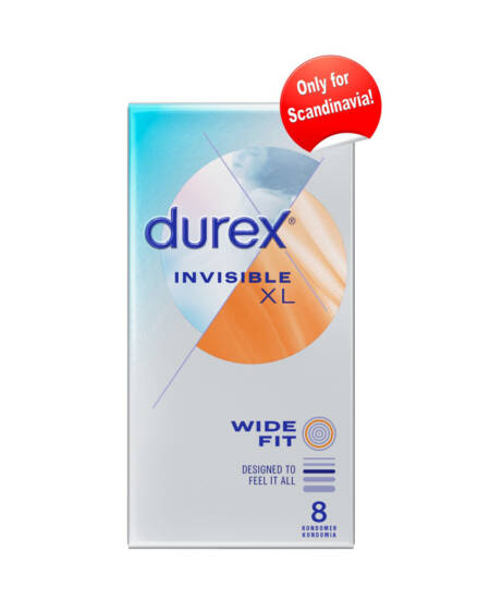 Durex Invisible XL Condoms 8 pcs