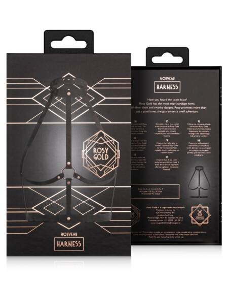 Rosy Gold - Bondage Harness - Black