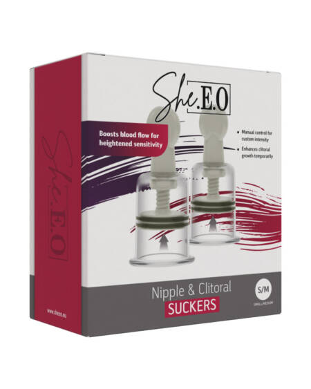 She.EO White Nipple and Clitoral Suckers
