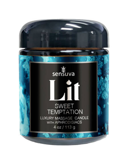 Sensuva Lit Sweet Temptation Luxury Massage Candle