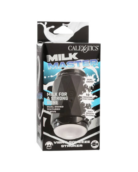 Milk Master Vibro Squeeze Stroker - Black