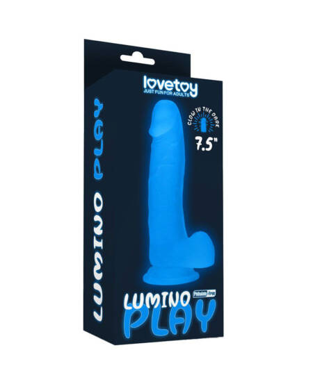 7.5" Glowing Cock + Balls by Lovetoy
