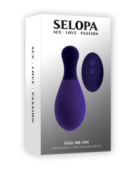 Selopa EGG ME ON - Egg with Wireless Remote - Purple