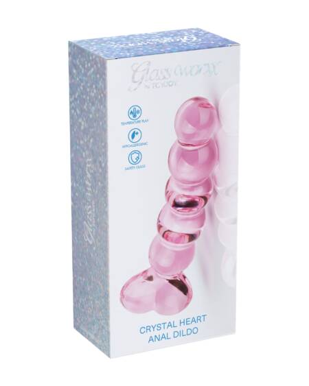 Crystal Heart Anal Dildo