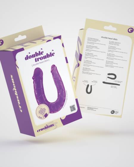 Double Head Dildo by Crushious (Purple)