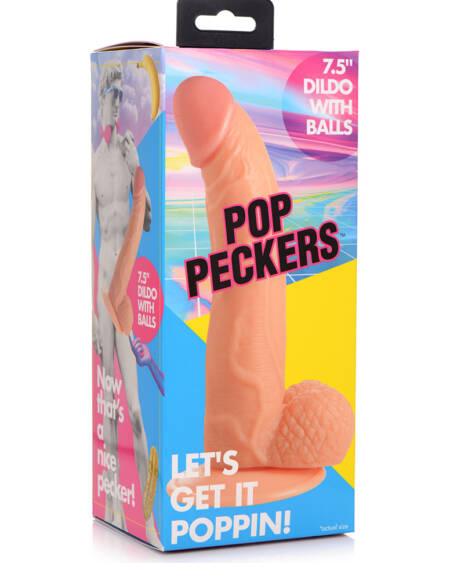 Dildo with balls by Pop Peckers (Skin)