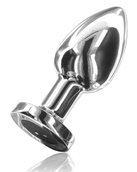 Medium Vibrating Metal Buttplug