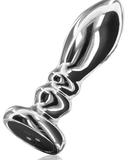 Slider Large Vibrating Metal Butt Plug