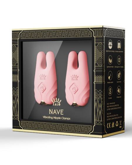 Vibrating Nipple Clamps Pink