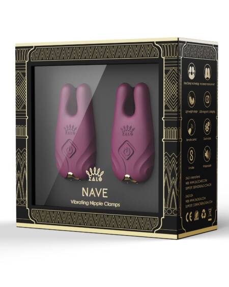 Vibrating Nipple Clamps Purple