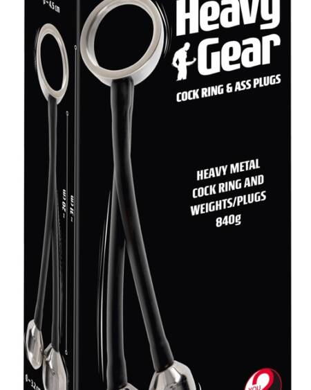 Heavy Gear Cock Ring & Ass Plugs
