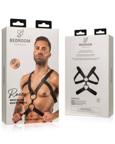 Men's leather body harness