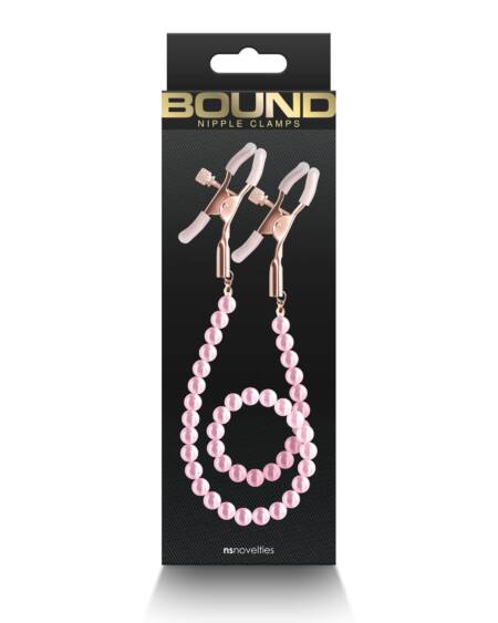 Pink Beads Nipple Clamps